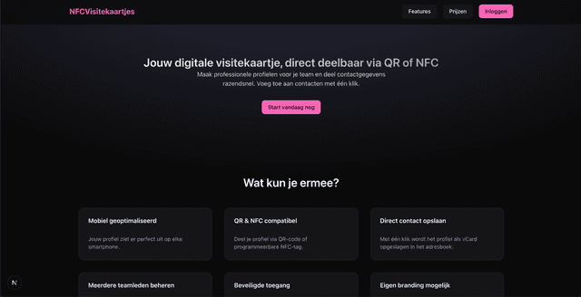 NFC Visitekaartjes